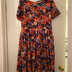 LuLaRoe Amelia Dress 3XL - multicolored